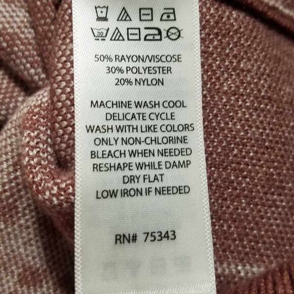 Max Studio Brown White Plaid Knit Sweater with Collar size Medium - Picture 10 of 11